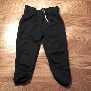 black Softball pants.